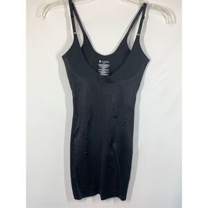 Arabella Women's Sleeveless Slip Shapewear Black Size Medium
